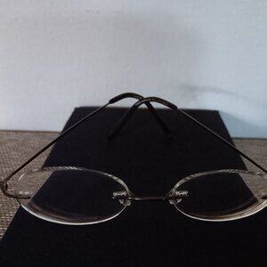 WOMENS EYEGLASSES RX FRAMES 50-18-145 MM - 100% Titanium - Gun Metal color